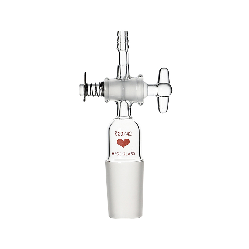 Adaptador de gas de llave de paso de vidrio recto (Tipo A)