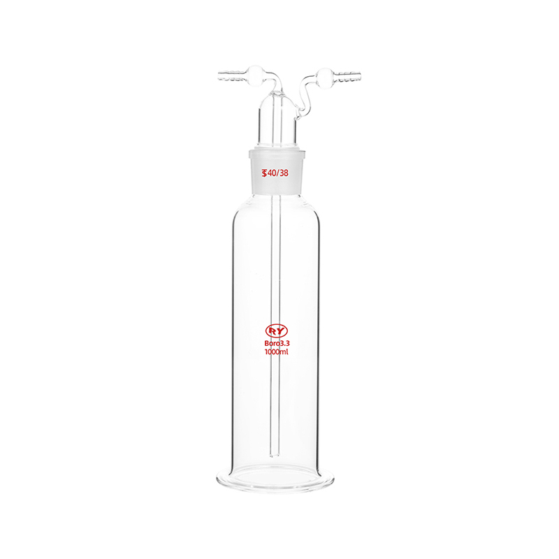 Botella de lavado a gas de tubo recto Botella de lavado a gas de tubo recto