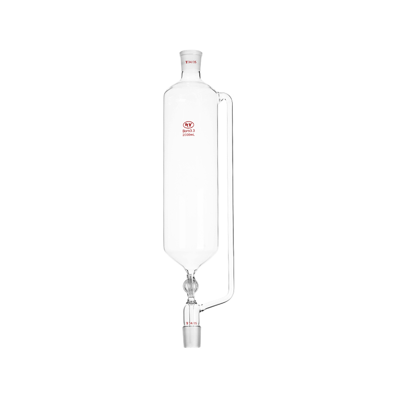 Embudo de presión constante, llave de paso de vidrio